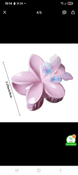 Floral Claw Clips