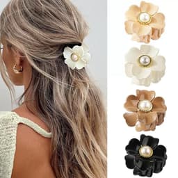 Pearl Stoned Claw Clips
